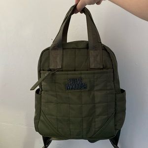 Military green Steve Madden mini back pack